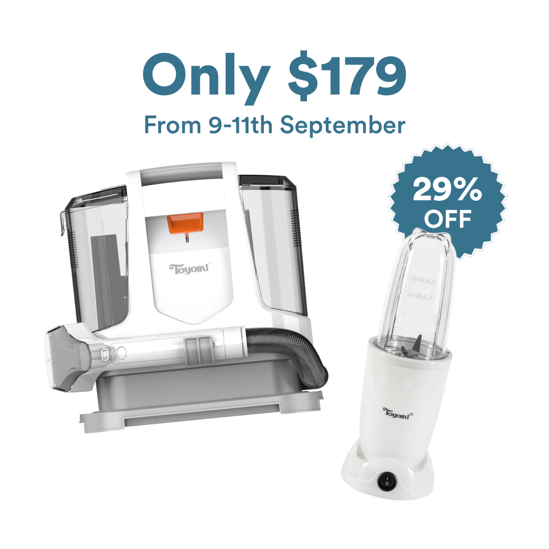 [9.9 SALE] TOYOMI Spot and Stain Deep Cleaner VC 7336WD + TOYOMI Blender and Food Processor BL 2926 Bundle