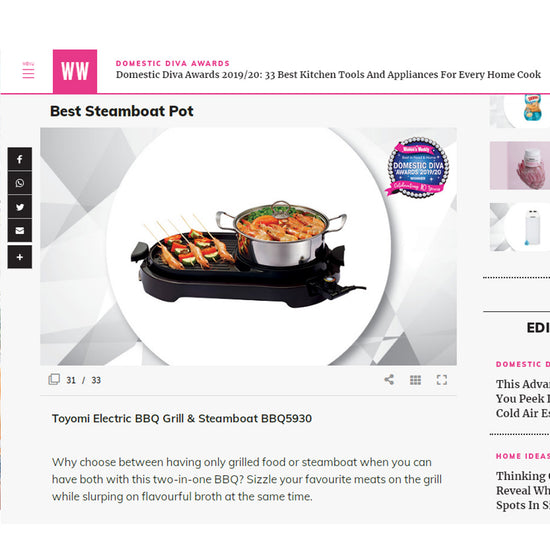Load image into Gallery viewer, TOYOMI Electric BBQ Grill &amp;amp; Steamboat BBQ 5930 - TOYOMI
