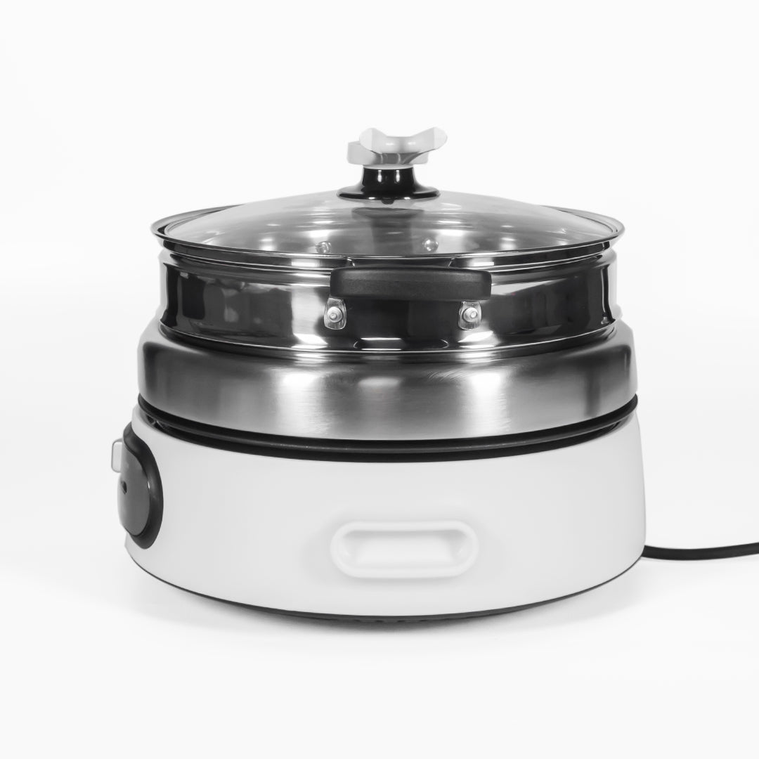 Load image into Gallery viewer, TOYOMI Stainless Steel Multi Cooker with Grill Pan 4.5L MC 6969SS - TOYOMI
