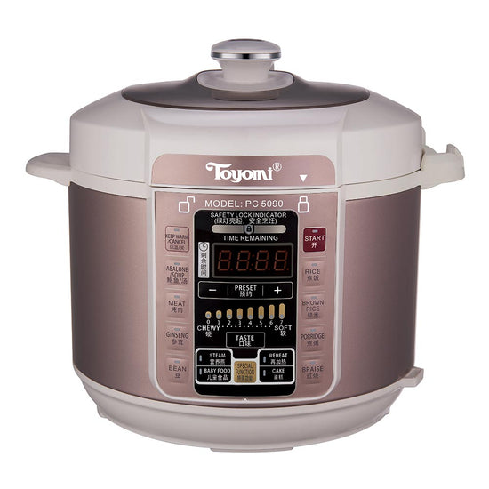 TOYOMI 5.0L Micro-com Pressure & Rice Cooker with Duo Pot PC 5090 - TOYOMI