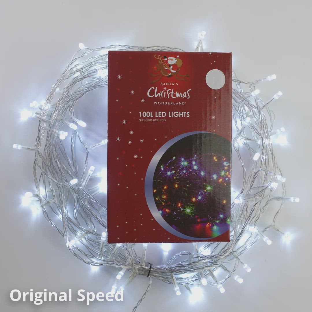NET LED Clear Wire Chasing Lights - 100 Lights | TOYOMI