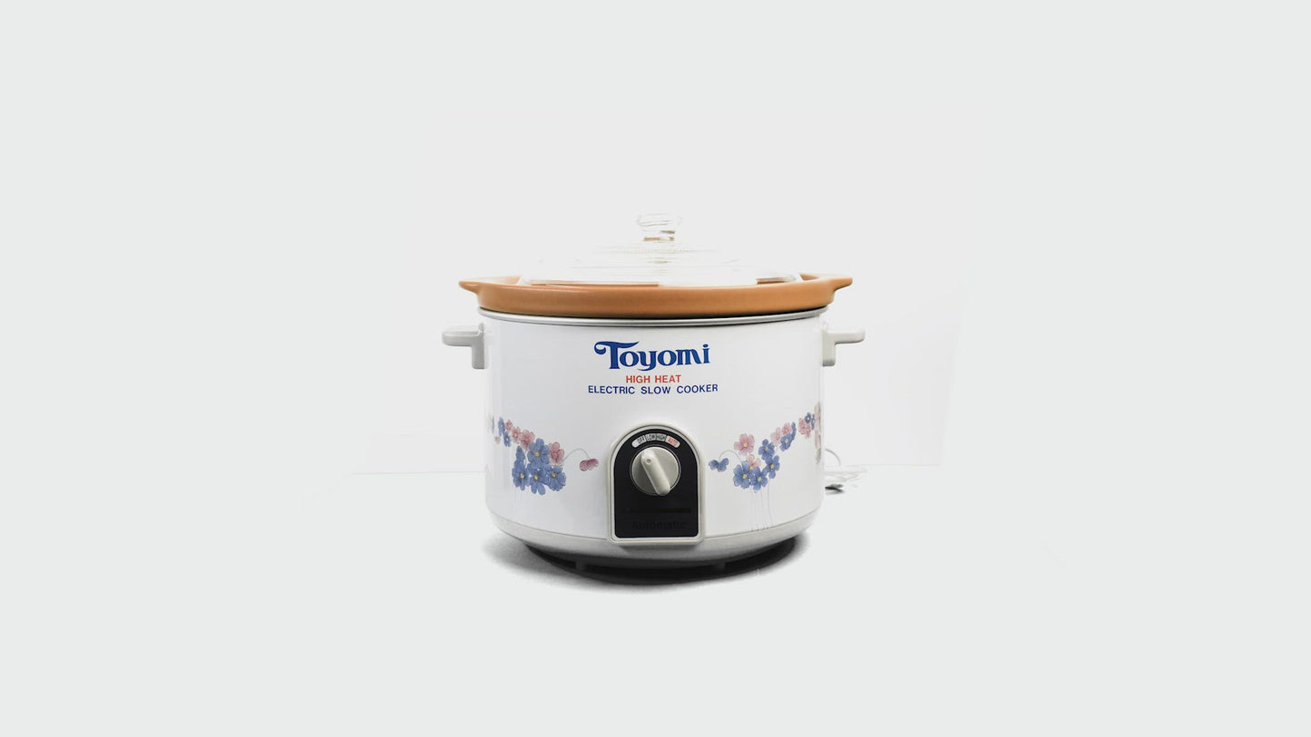Load and play video in Gallery viewer, TOYOMI 4.7L High Heat Crockery Pot HH 5500A
